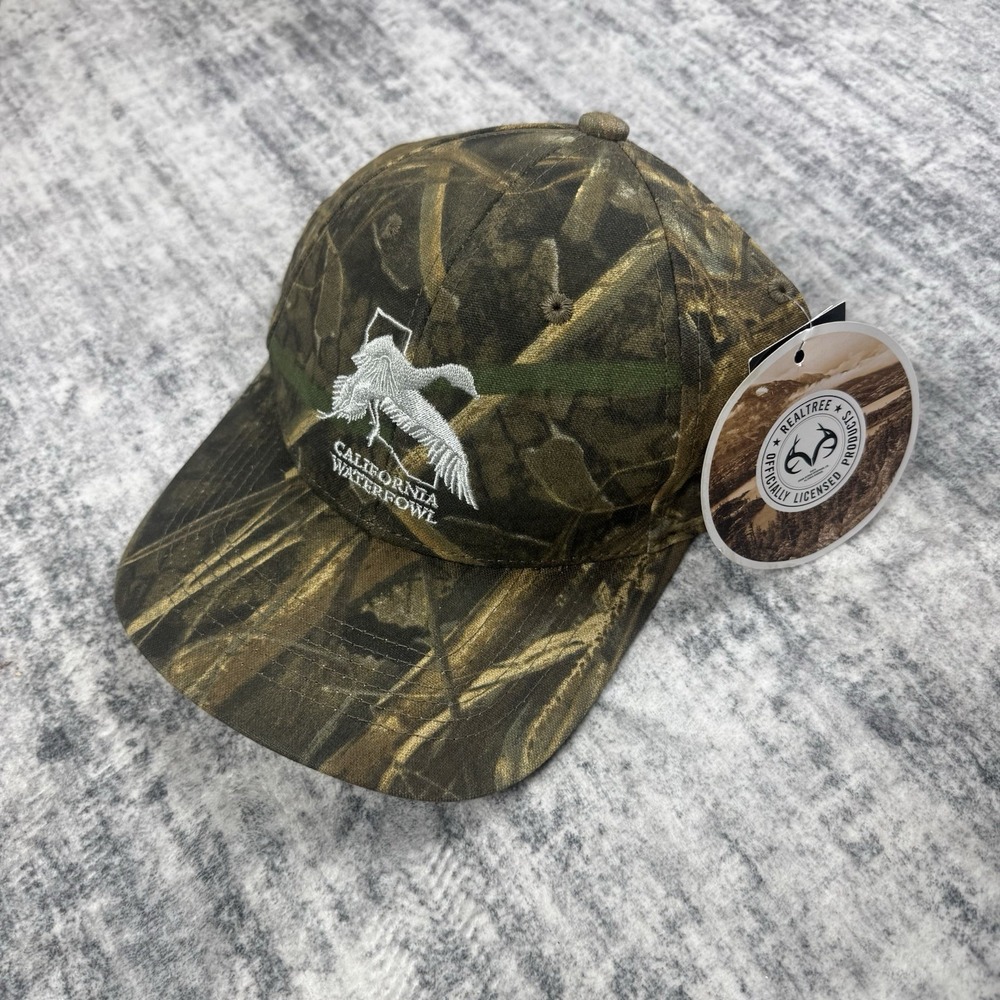 Realtree Hat California Waterfowl Camo NWT One Size Fits All Adjustable Cap